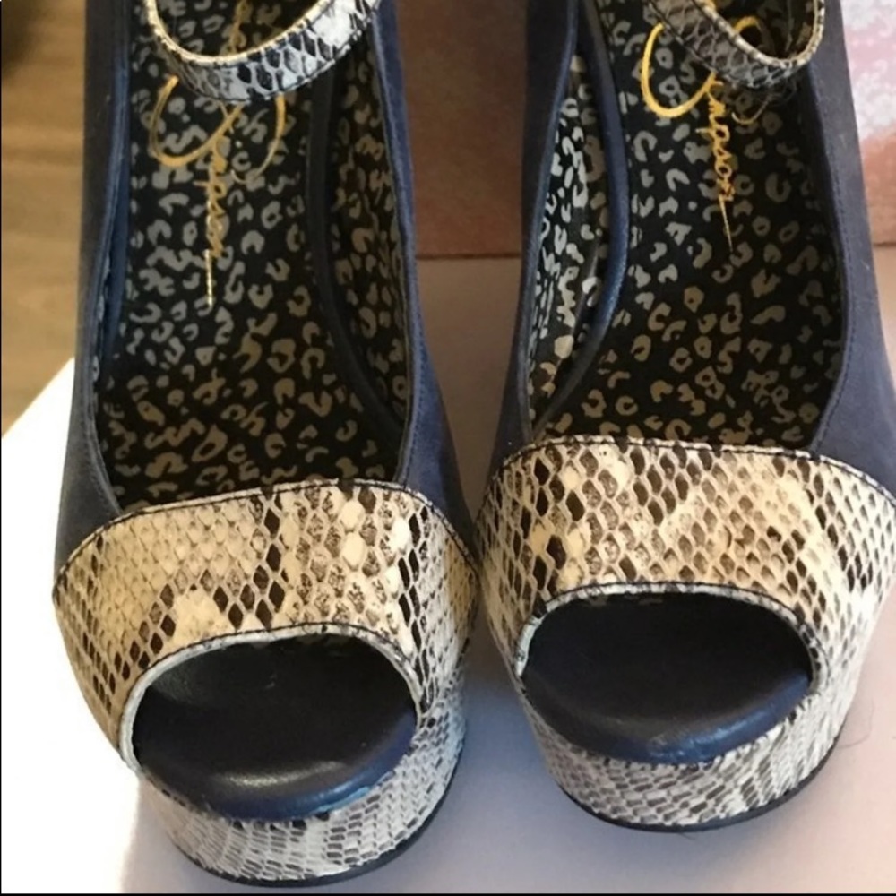 Jessica Simpson wedged heels